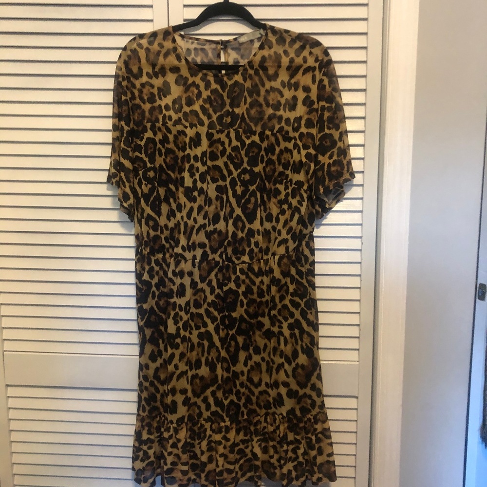 Asos Leopard Print dress Size 18
